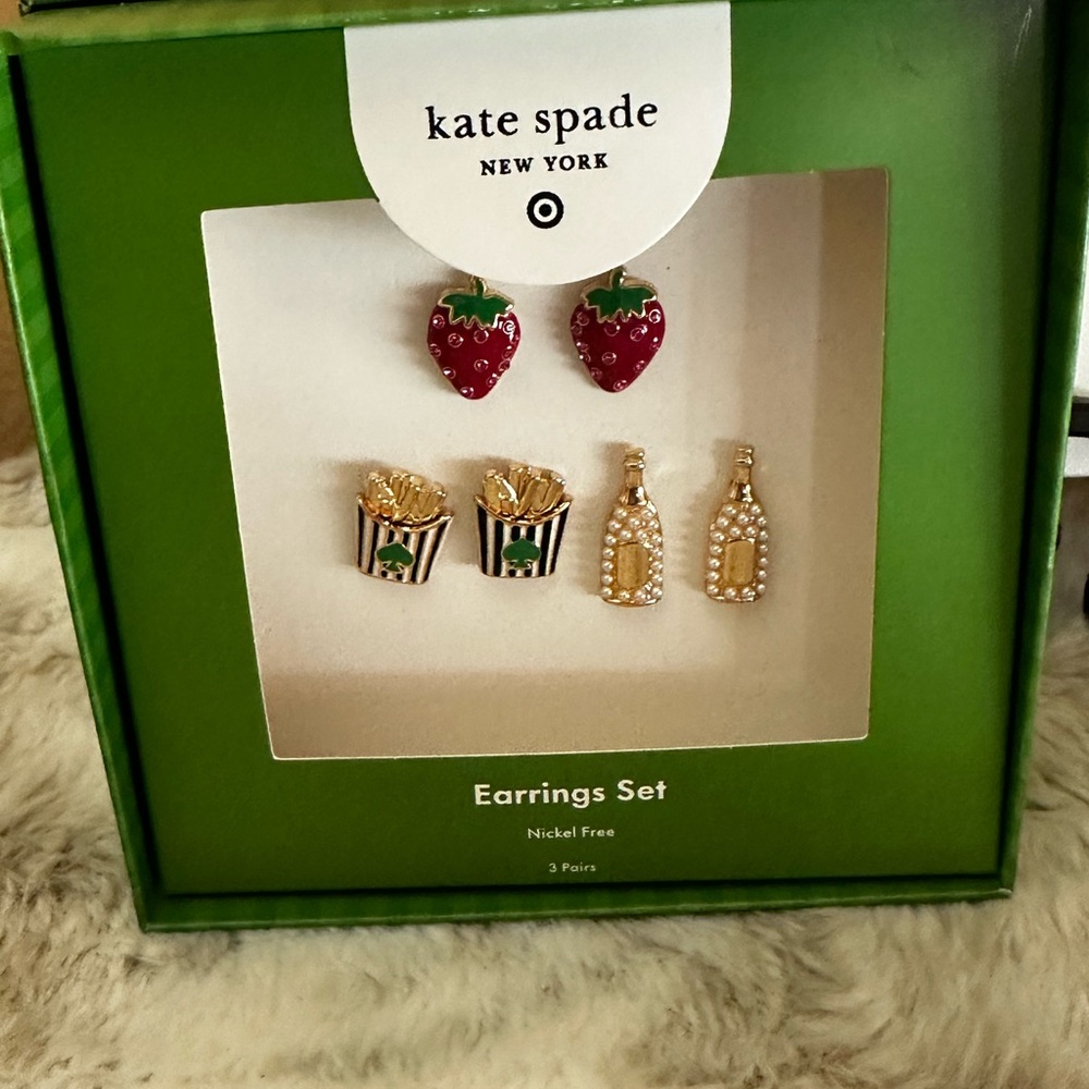 Kate Spade New York x Target Earrings Set 3 pairs NIB - Picture 5 of 5